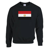 Sweat-shirt drapeau égypte coton mélangé brodé doux