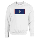 Sweat-shirt drapeau guam coton mélangé broderie couleur