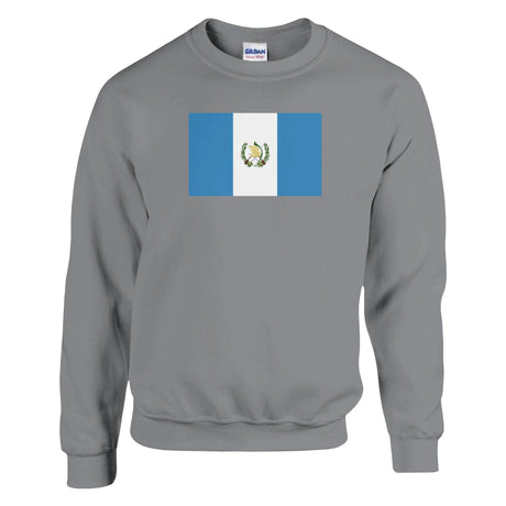 Sweat-shirt drapeau guatemala coton mélangé brodé doux
