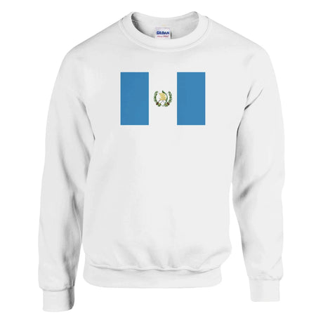 Sweat-shirt drapeau guatemala coton mélangé brodé doux