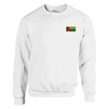 Sweat-shirt drapeau guinée-bissau broderie coton mélangé