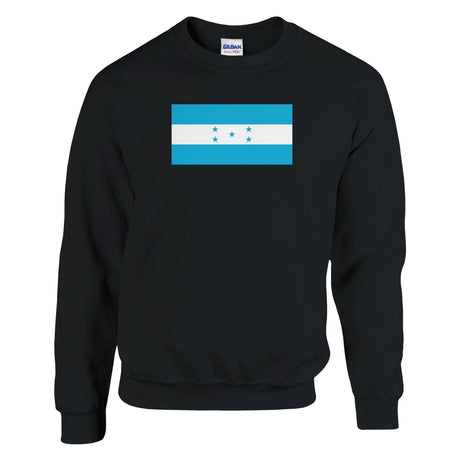 Sweat-shirt drapeau honduras coton mélangé imprimé brodé