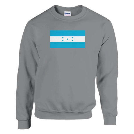 Sweat-shirt drapeau honduras coton mélangé imprimé brodé