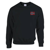 Sweat-shirt drapeau île bouvet coton mélangé broderie