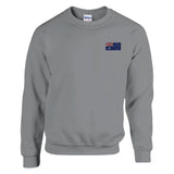 Sweat-shirt drapeau île heard-et-macdonald broderie coton