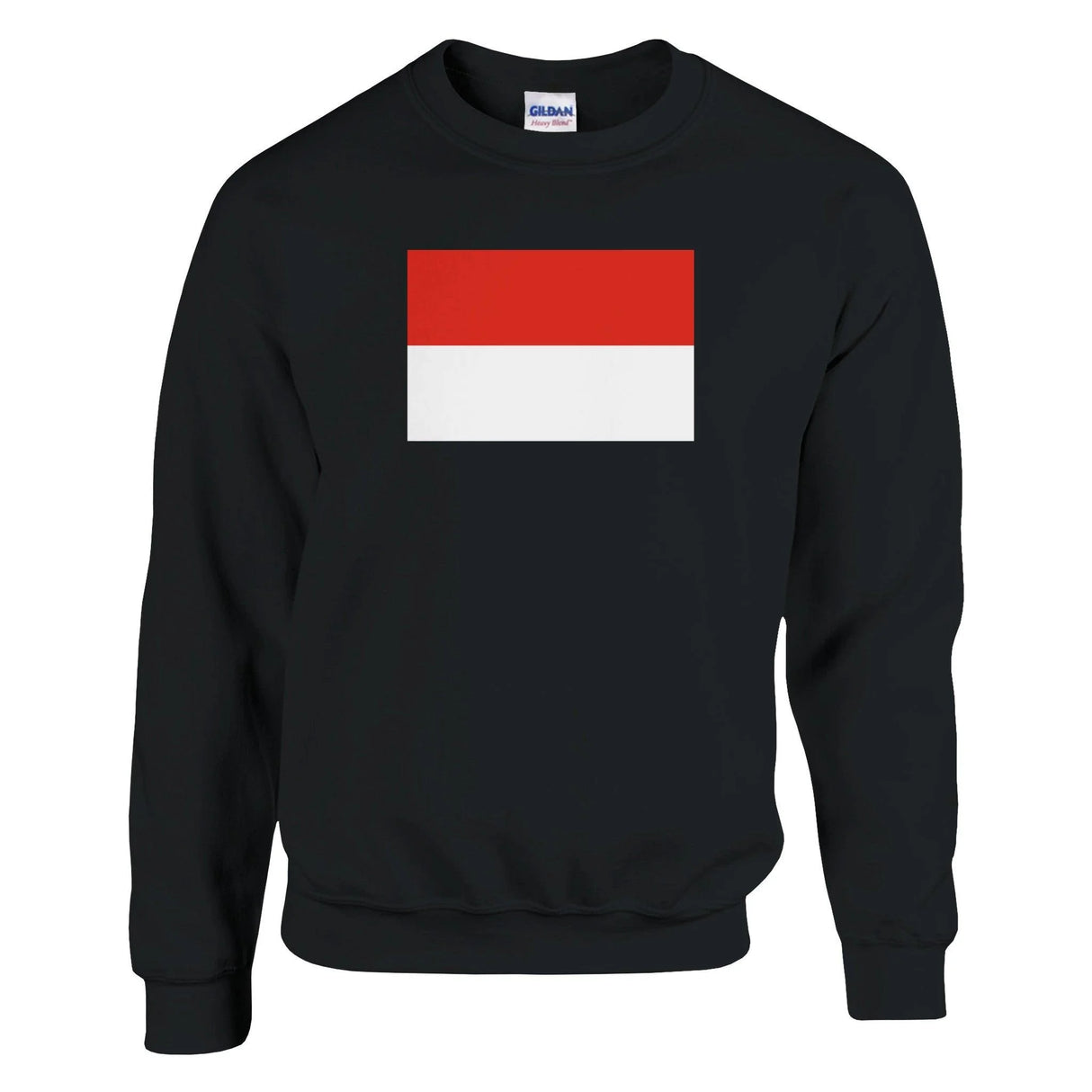 Sweat-shirt drapeau indonésie coton mélangé brodé doux