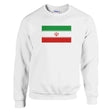 Sweat-shirt drapeau iran coton mélangé brodé confortable