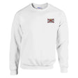 Sweat-shirt drapeau jersey coton mélangé broderie couleur
