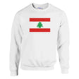 Sweat-shirt drapeau liban coton mélangé broderie douce