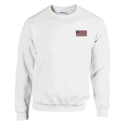 Sweat-shirt drapeau liberia broderie couleur coton mélangé