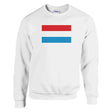 Sweat-shirt drapeau luxembourg coton mélangé brodé doux