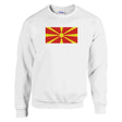 Sweat-shirt drapeau macédoine du nord coton mélangé