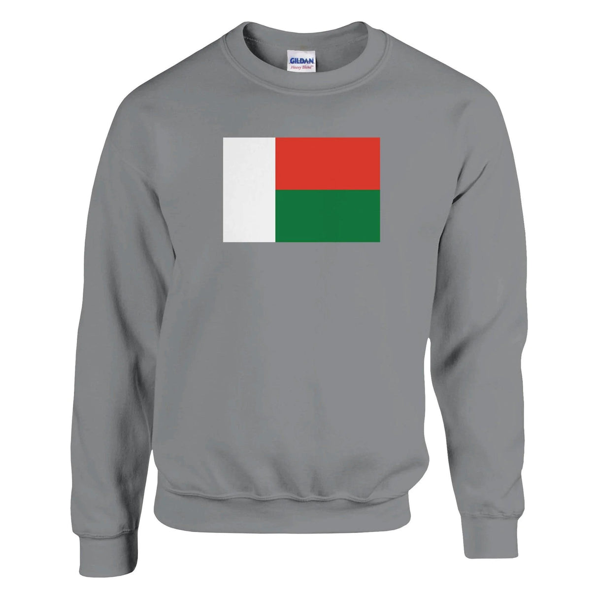 Sweat-shirt drapeau madagascar coton mélangé imprimé doux