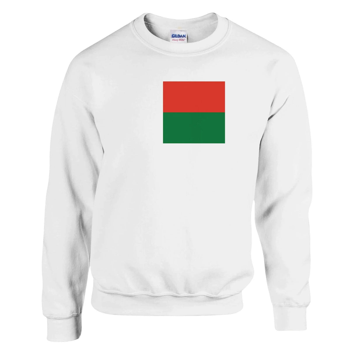Sweat-shirt drapeau madagascar coton mélangé imprimé doux