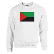 Sweat-shirt drapeau martinique coton mélangé brodé doux