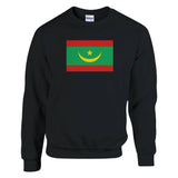 Sweat-shirt drapeau mauritanie coton mélangé brodé