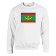 Sweat-shirt drapeau mauritanie coton mélangé brodé