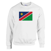 Sweat-shirt drapeau namibie coton mélangé imprimé doux