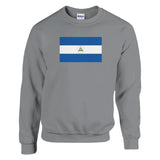 Sweat-shirt drapeau nicaragua coton mélangé broderie douce