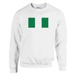 Sweat-shirt drapeau nigeria coton mélangé broderie douce