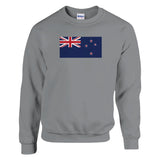 Sweat-shirt drapeau nouvelle-zélande coton mélangé doux