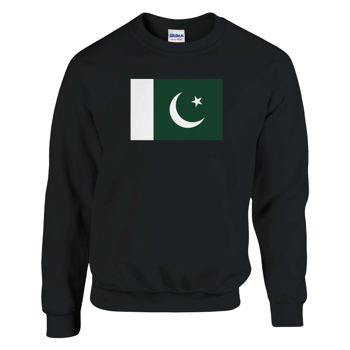 Sweat-shirt drapeau pakistan coton mélangé broderie douce
