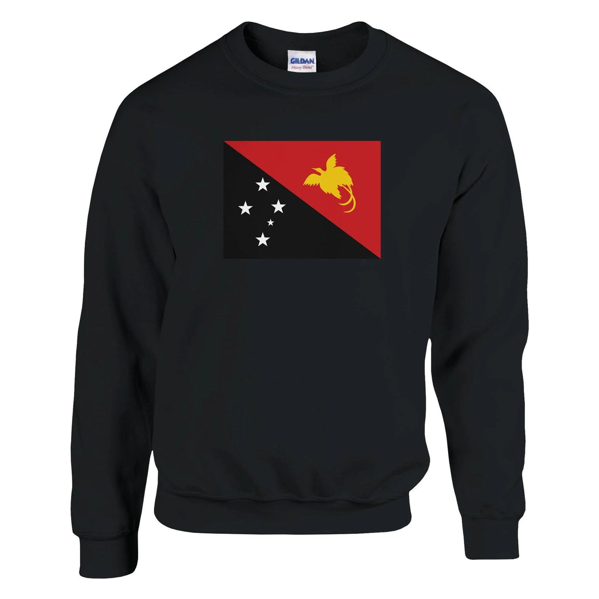 Sweat-shirt drapeau papouasie-nouvelle-guinée coton mélangé