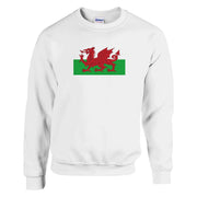 Sweat-shirt drapeau pays de galles coton mélangé brodé