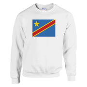 Sweat-shirt drapeau république démocratique du congo coton