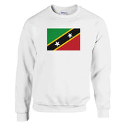 Sweat-shirt drapeau saint-christophe-et-niévès coton mélangé