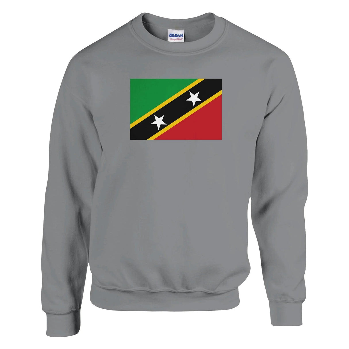 Sweat-shirt drapeau saint-christophe-et-niévès coton mélangé