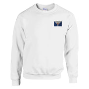 Sweat-shirt drapeau saint-martin coton mélangé brodé