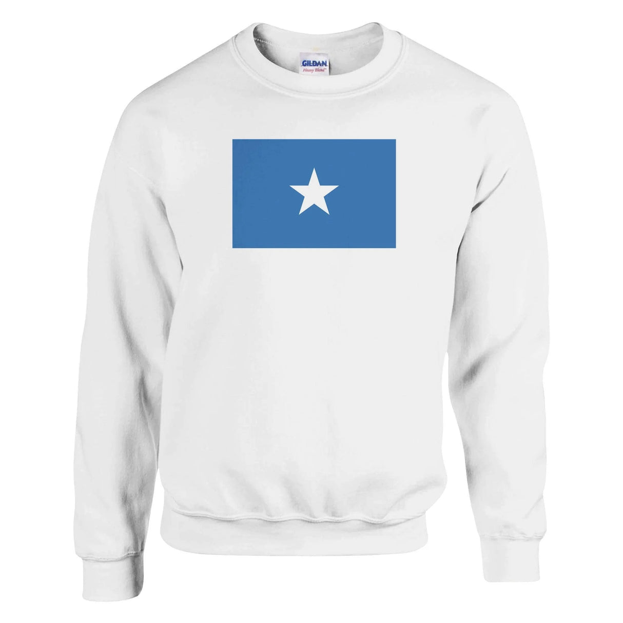 Sweat-shirt drapeau somalie coton mélangé brodé doux