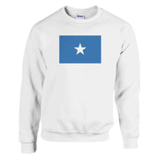 Sweat-shirt drapeau somalie coton mélangé brodé doux