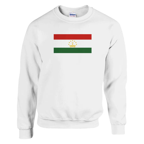 Sweat-shirt drapeau tadjikistan coton mélangé brodé