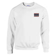 Sweat-shirt drapeau thaïlande broderie couleur coton mélangé