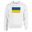 Sweat-shirt drapeau ukraine coton mélangé imprimé doux
