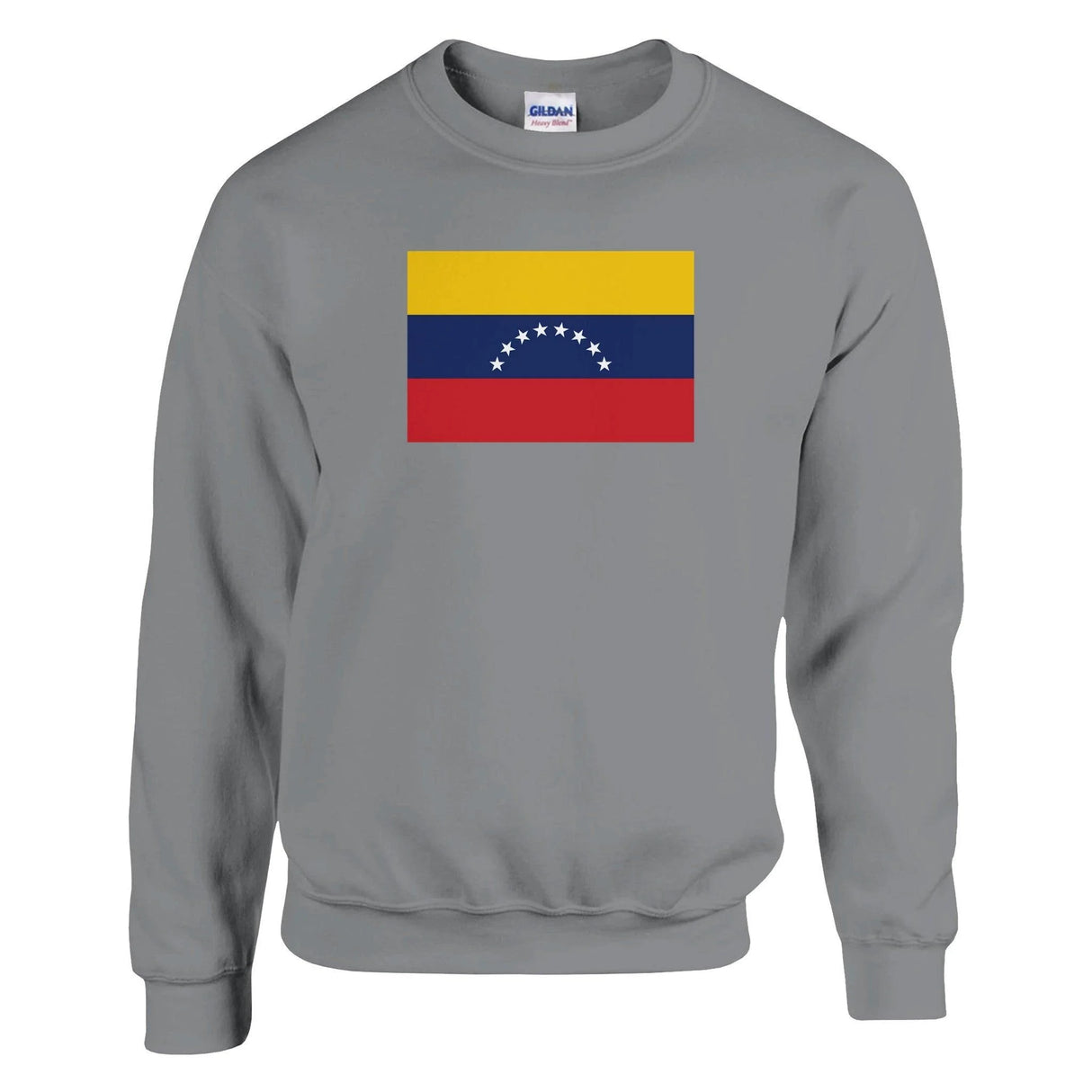 Sweat-shirt drapeau venezuela coton mélangé brodé doux