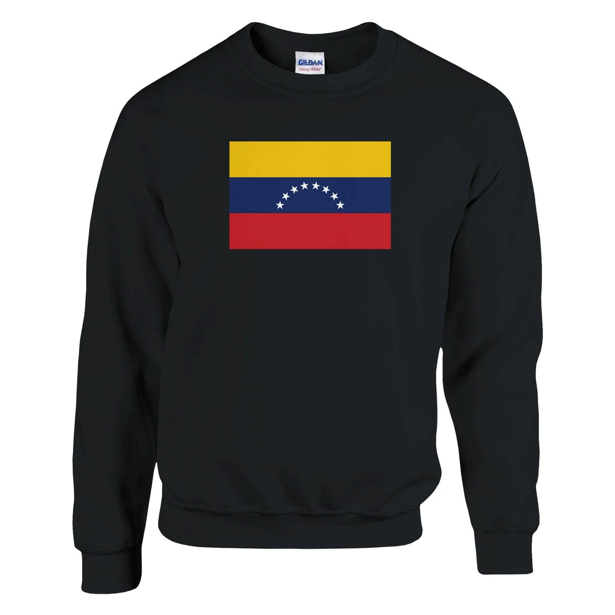 Sweat-shirt drapeau venezuela coton mélangé brodé doux