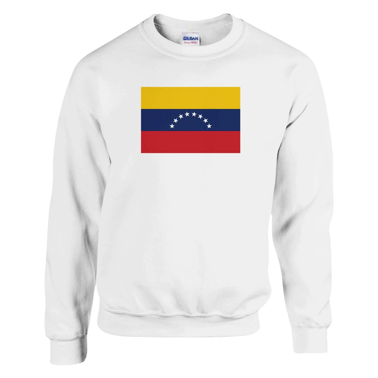 Sweat-shirt drapeau venezuela coton mélangé brodé doux