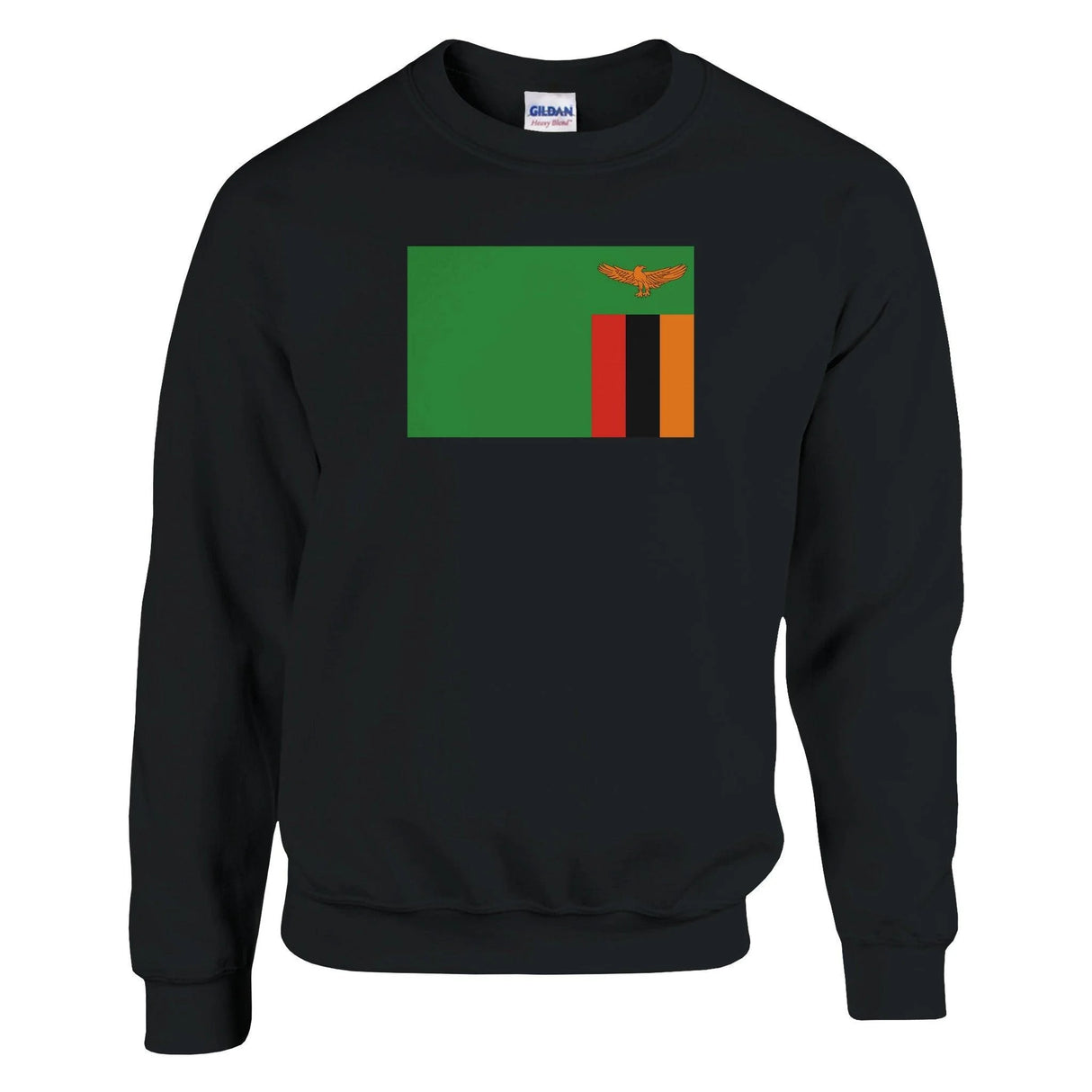 Sweat-shirt drapeau zambie coton mélangé doux brodé