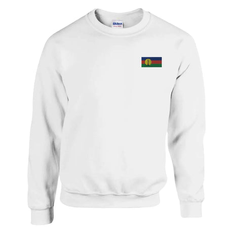 Sweat-shirt drapeaux de la nouvelle-calédonie en broderie - pixelformaflag