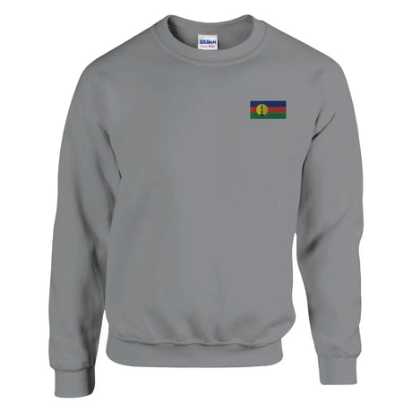 Sweat-shirt drapeaux de la nouvelle-calédonie en broderie - pixelformaflag