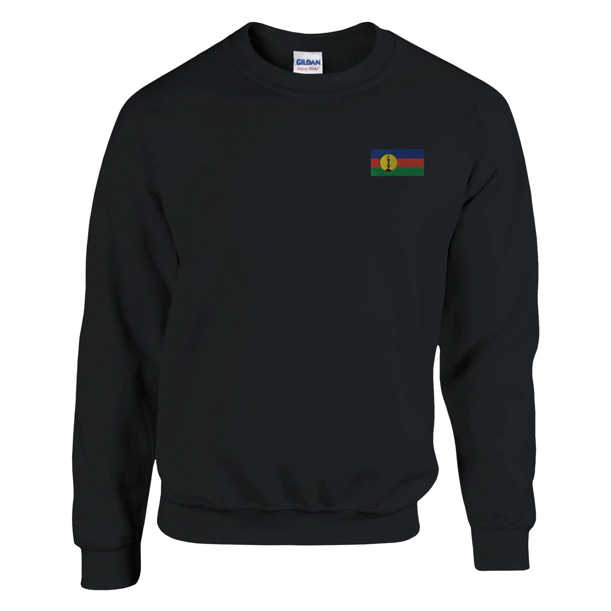 Sweat-shirt drapeaux nouvelle-calédonie coton broderie couleur