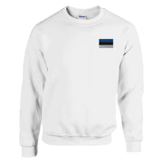 Sweat-shirt estonie coton mélangé broderie couleur