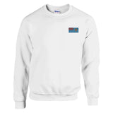 Sweat-shirt fidji broderie couleur mélange doux coton