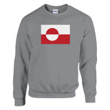 Sweat-shirt groenland coton mélangé broderie confortable