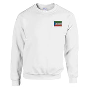 Sweat-shirt guinée équatoriale broderie couleur coton mélangé
