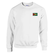 Sweat-shirt guyana broderie couleur en mélange doux