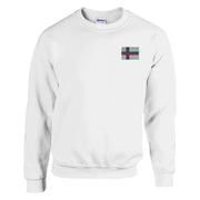 Sweat-shirt îles féroé broderie couleur coton mélangé